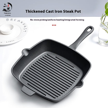 Non-lampblack Household Stripes Uncoated Deep-fat Fryers Universal Pot For Induction Cooker