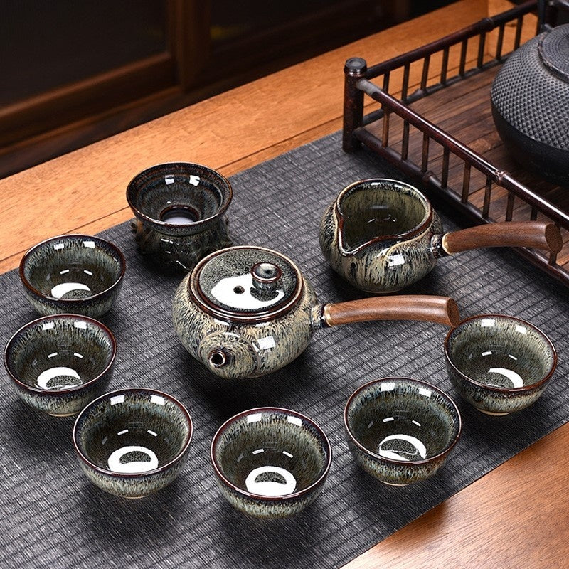 Flambe Jian Ware Kung Fu Tea Set Suit