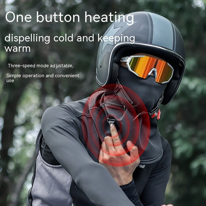 Cycling Heating Hood Winter Warm Face Mask Ski Fleece Hood Electric Heating Hood Cycling Fixture