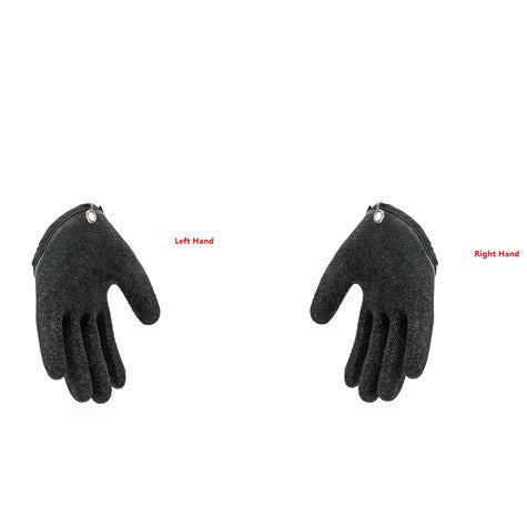 Fishing Gloves Anti-Slip Protect Hand From Puncture Scrapes Fisherman Professional Catch Fish Latex Hunting Gloves Left Right