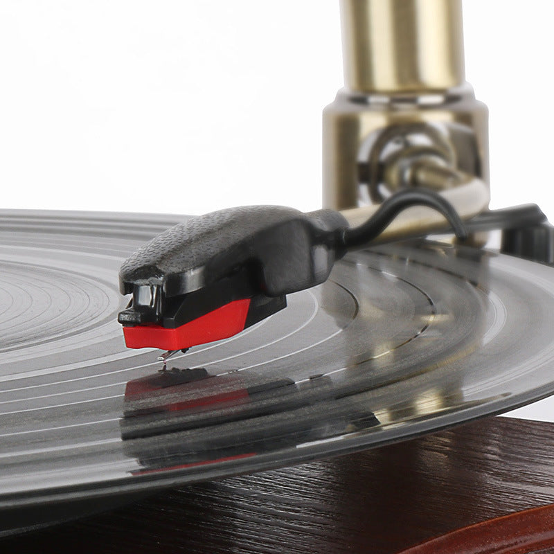 Retro Petunia Vinyl Record Player Retro Phonograph Bluetooth Audio