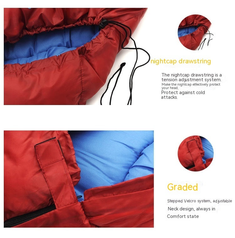 Outdoor  Fishing Autumn And Winter Camping Cotton Sleeping Bags