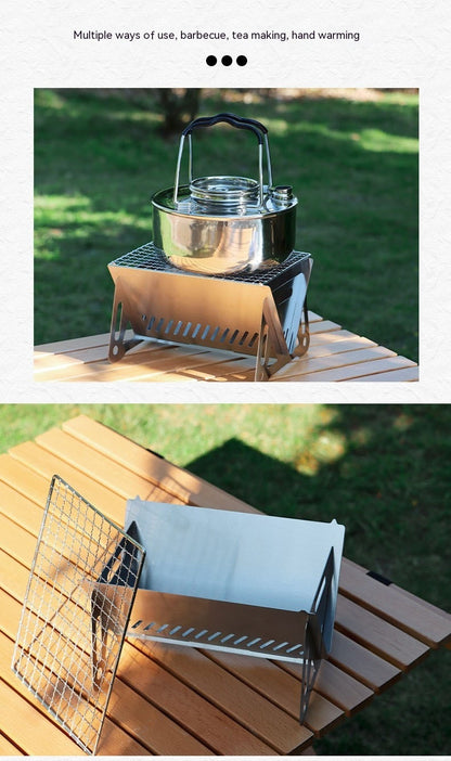 Outdoor Folding Stainless Steel Burning Oven