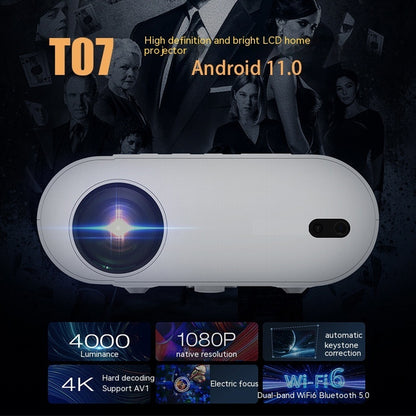 T07 Full HD Smart Projector 320ANSI Lumen High Brightness