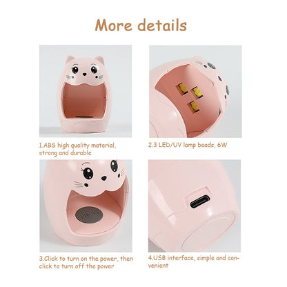 New Mini-portable Nails Phototherapy Lamp Cute Egg Shape