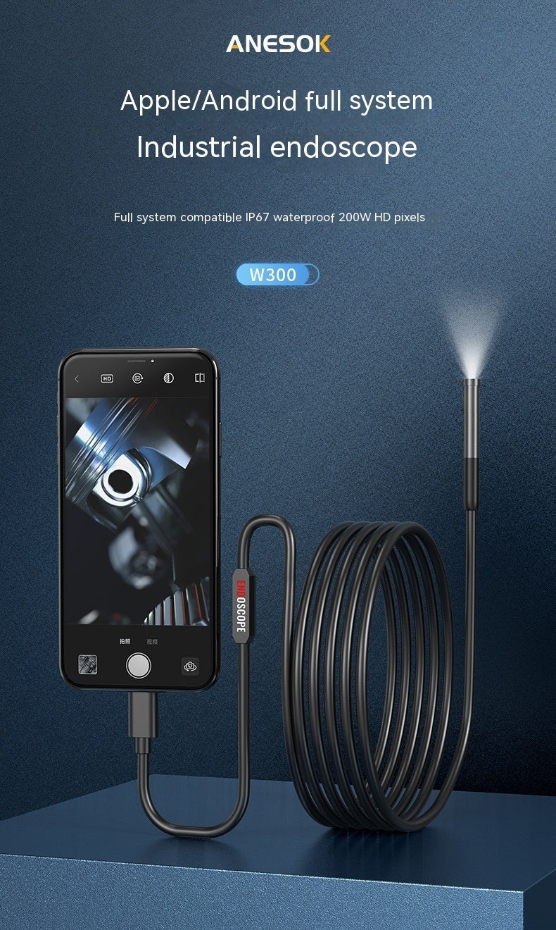 Single Lens HD Industrial Pipe Endoscope Support Three-in-one Mobile Phone Endoscope