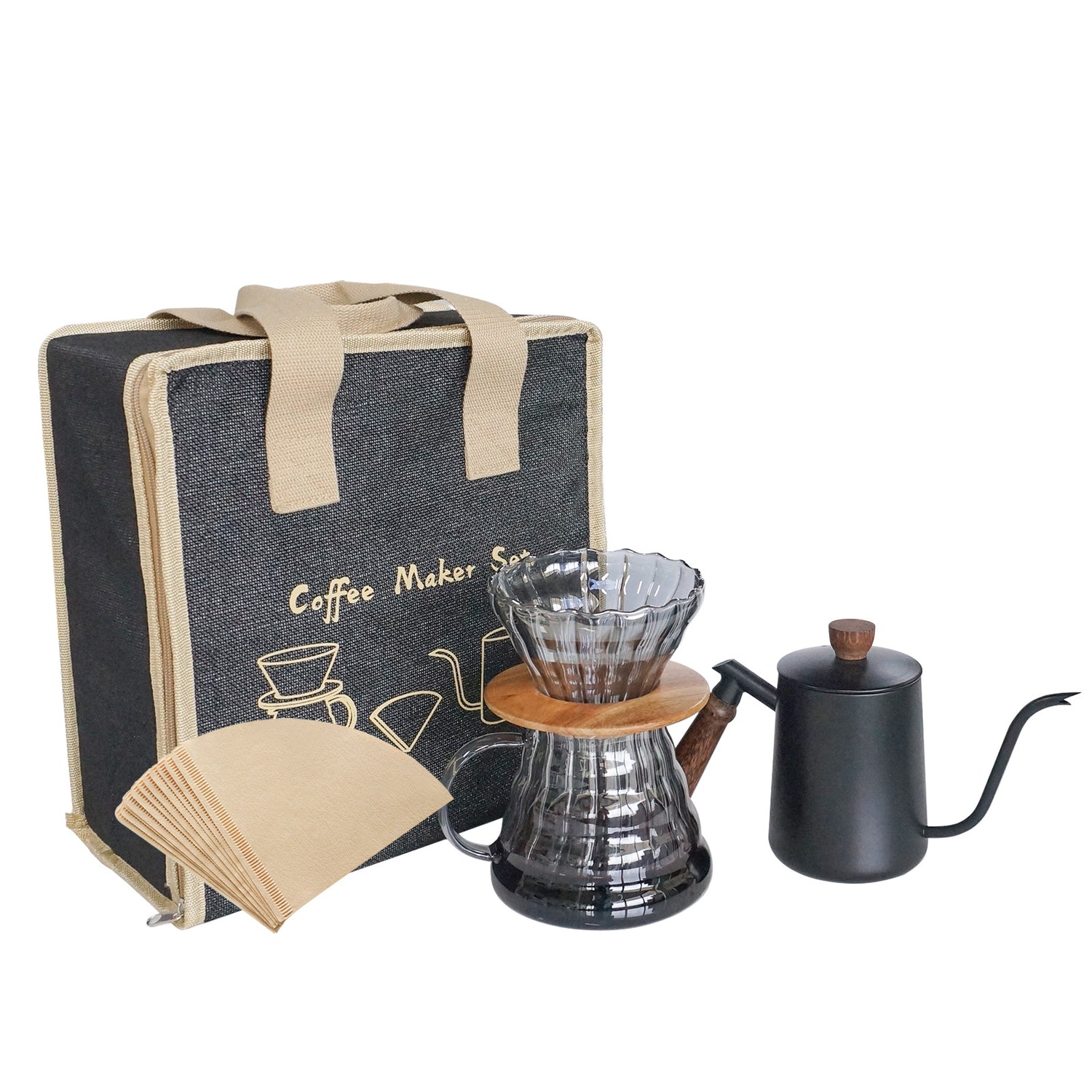 Outdoor Camping Picnic Full Portable Hand Brewed Coffee Set