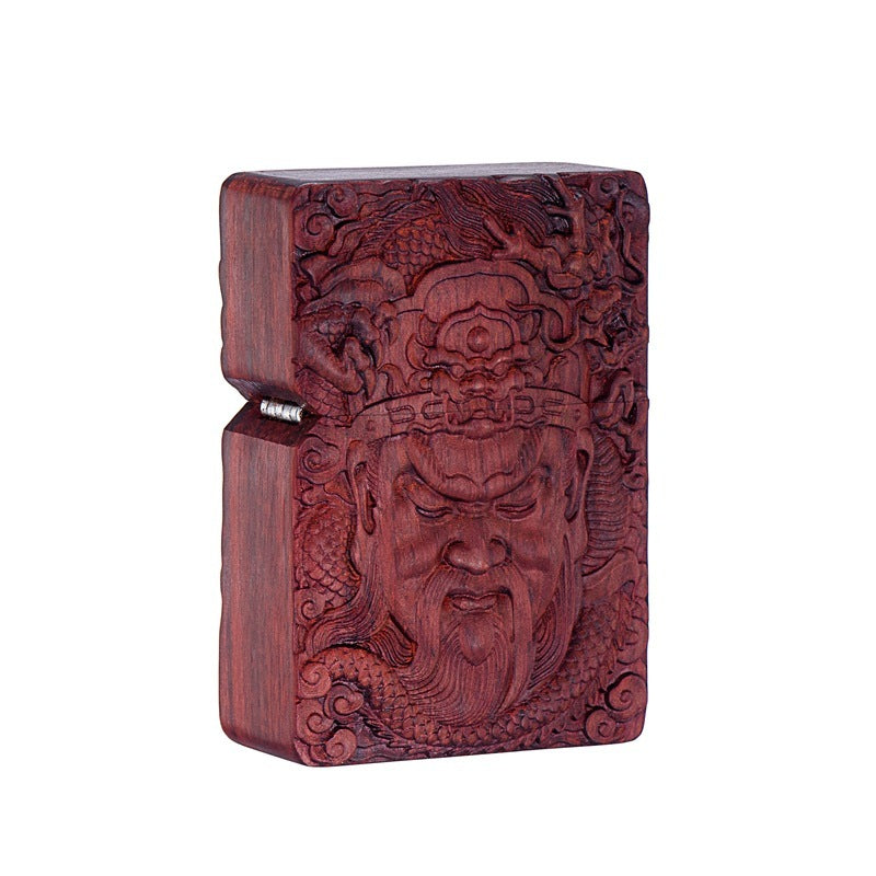 Boss Sandalwood Series Kerosene Lighter Brocade Box Packaging High-end Gift Lighter Factory Wholesale