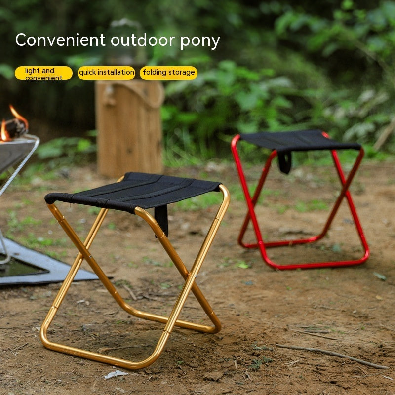 Outdoor Portable Aluminum Alloy Folding Stool