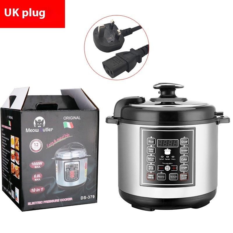 5L Pressure Cooker Multi-function Intelligent Reservation Timing Rice Cooker Household