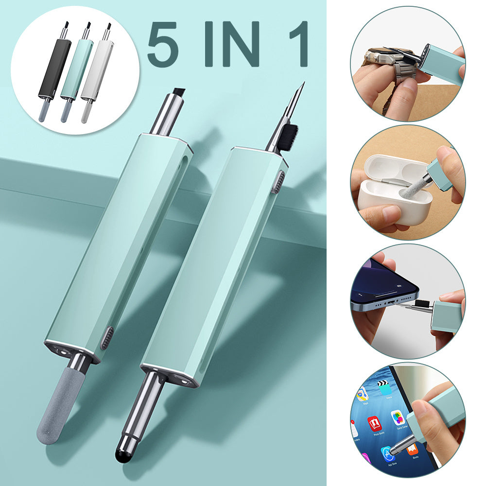 5 In 1 Wireless Earphone Clean Brush For Apples Airpods 1&amp;2&amp;3 Keyboard Earbud Case Multifunctional Cleaning Pen Cleaner Tools