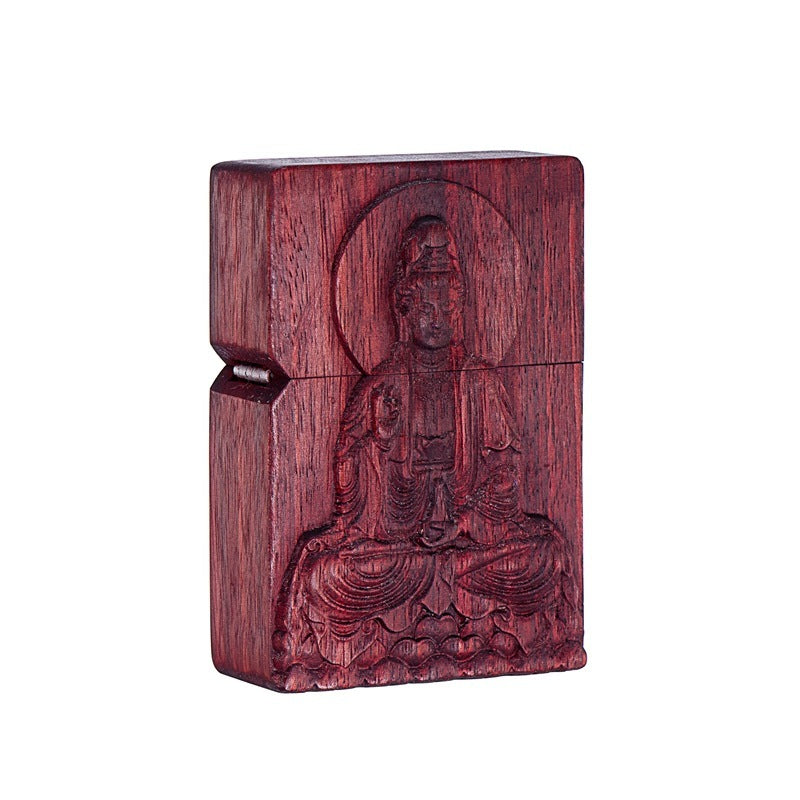 Boss Sandalwood Series Kerosene Lighter Brocade Box Packaging High-end Gift Lighter Factory Wholesale