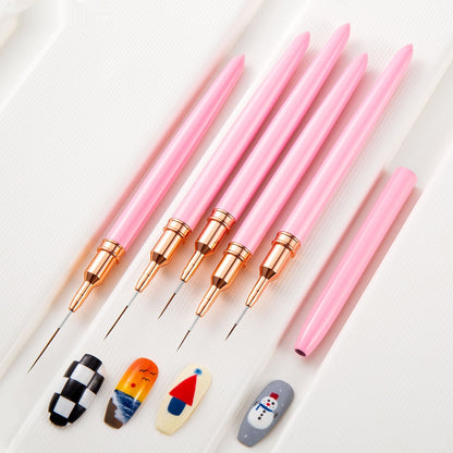 Manicure Brush Suit Flower Drawing Painted Line Drawing Pen