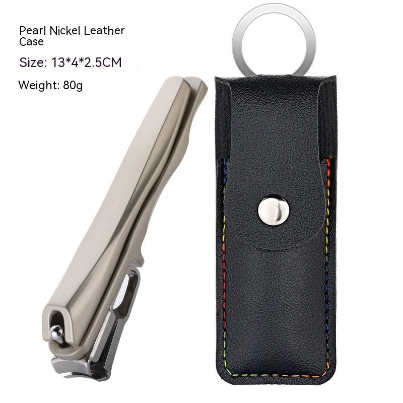 Stainless Steel Nail Large Opening Household Portable Large 360 Degrees Rotating Nail Clippers