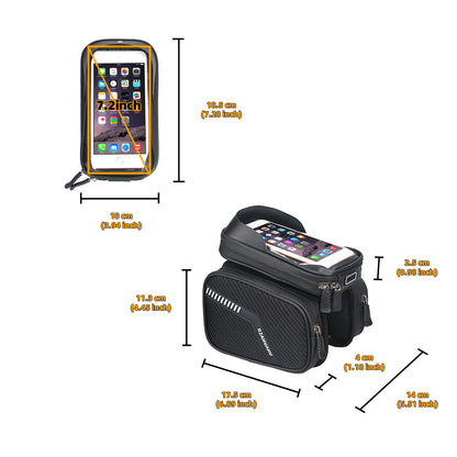 Front Beam Mountain Bike Mobile Phone Front Hanging Bicycle Saddle Storage Bag