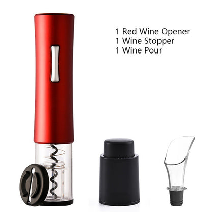 Electric Wine Opener Corkscrew Foil Cutter Set Automatic High-end Bottle Opener For Wine Kitchen Gadgets Can Opener