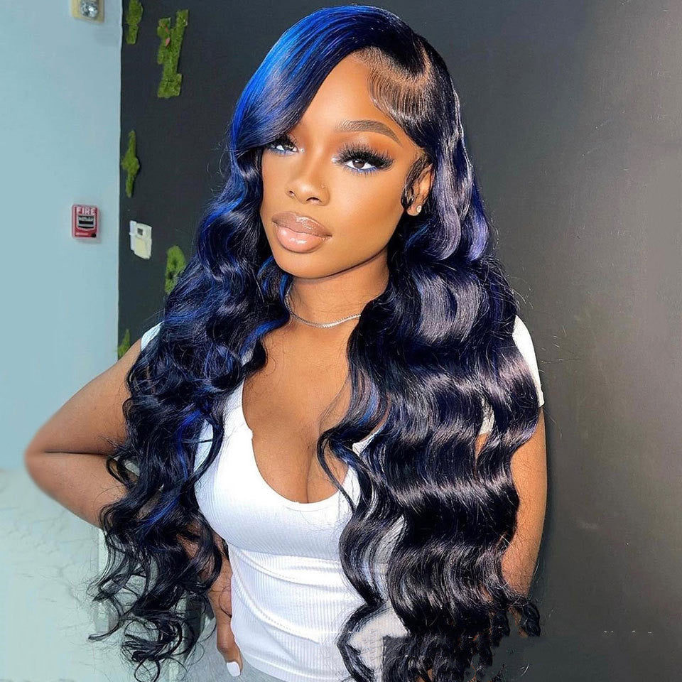 Highlight Body Wave Human Hair Lace Front Wig