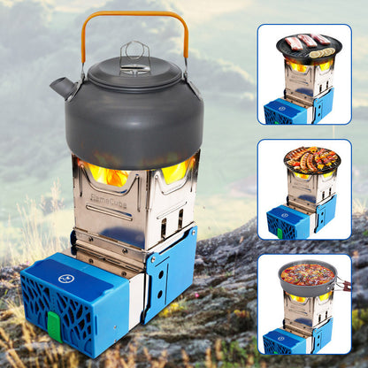 Fire Generator Electric Stove Folding Broiler Wood Stove Camping