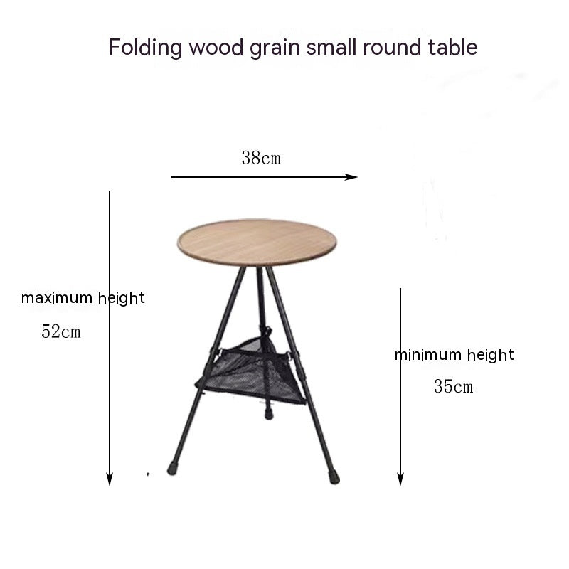 Outdoor Camping Folding Aluminum Alloy Tripod Table