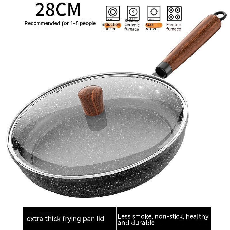 Medical Stone Frying Pan Non-stick Multi-functional Pan Light Oil Smoke Griddle