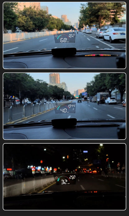 Head-Up Display Car GPS Universal Speed Compass HD Projector E-dog Version