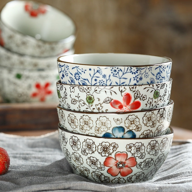 Creative Square Bowl Home Thickened And Anti-scald Underglaze Tableware