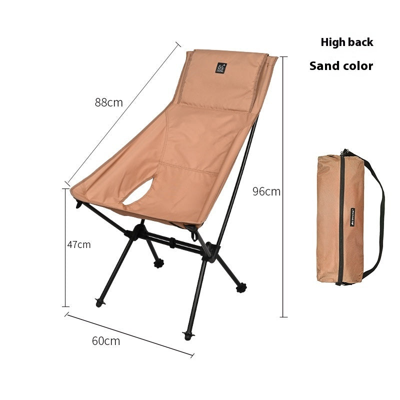 Lightweight Portable Foldable Outdoor Aluminum Alloy Moon Chair