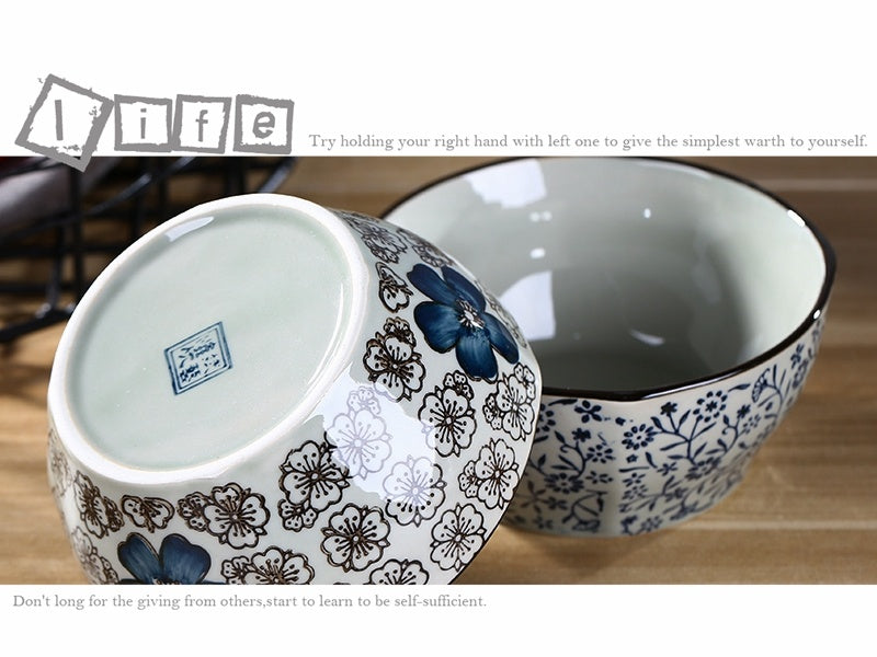 Creative Square Bowl Home Thickened And Anti-scald Underglaze Tableware