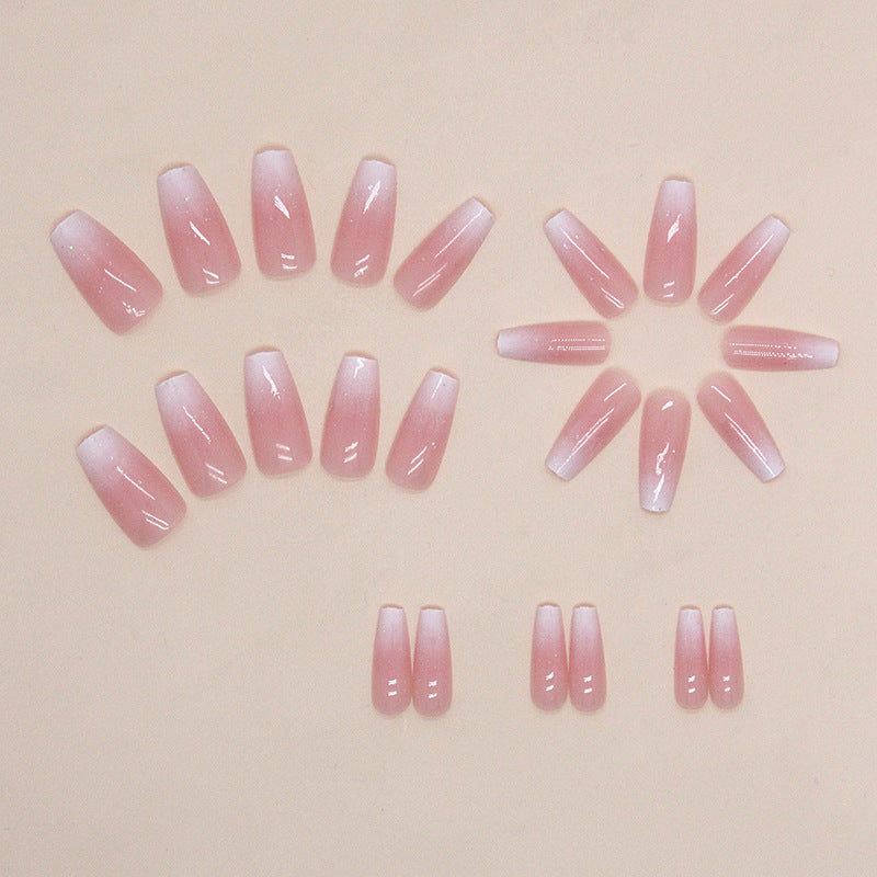 Mid-length Ballet Nail Girl Gradient Nail Sticker