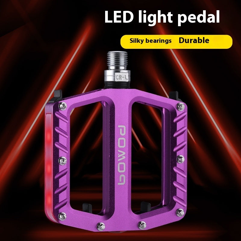 Bicycle Luminous Pedal Mountain Highway Vehicle Aluminum Alloy Pedal
