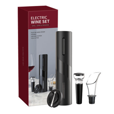 Electric Wine Opener Corkscrew Foil Cutter Set Automatic High-end Bottle Opener For Wine Kitchen Gadgets Can Opener