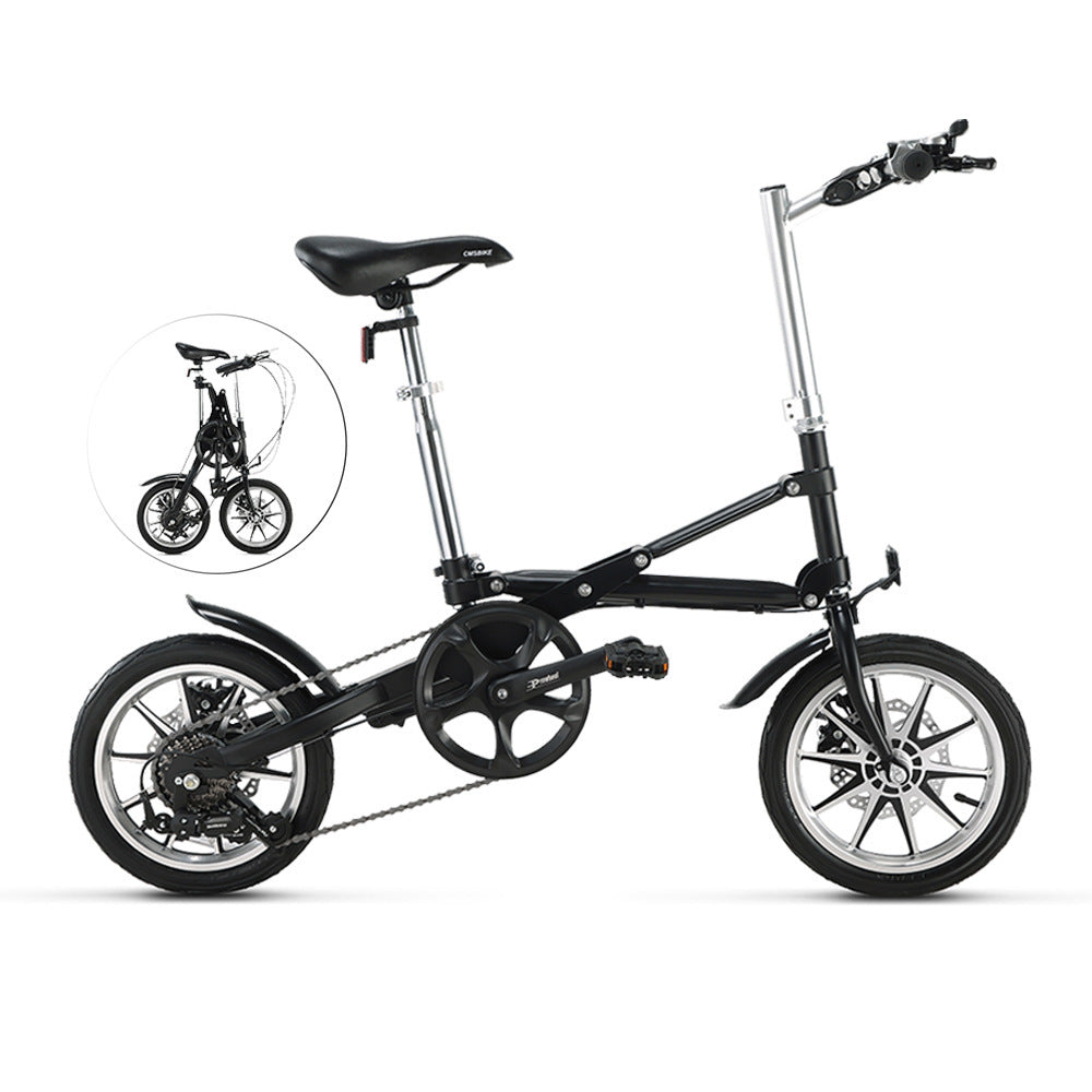 One Second Folding 14 Inch Small Super Portable Bicycle