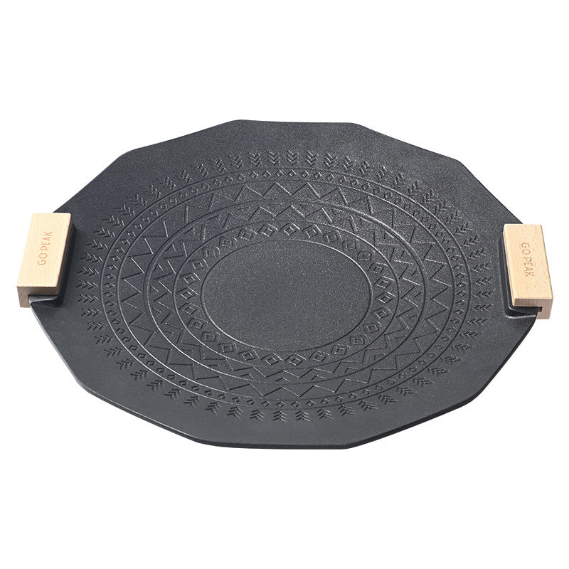 Outdoor Portable Non-stick Smoke-free Six-pointed Star Baking Tray