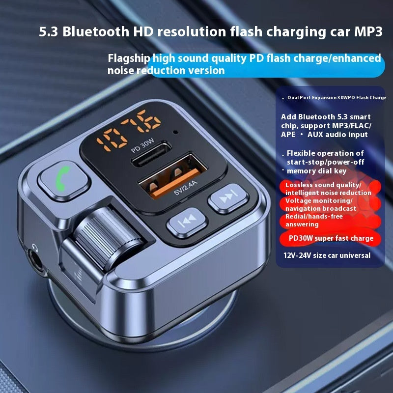 MP3 Player Bluetooth Receiver Fast Charging Car Charger