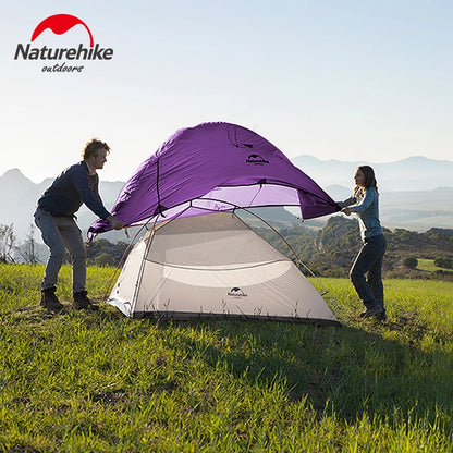 Naturehike Cloud Up 2 Tent Ultralight Camping Tent Double Layer Waterproof Tent Outdoor Hiking Backpacking Tent With Free Mat
