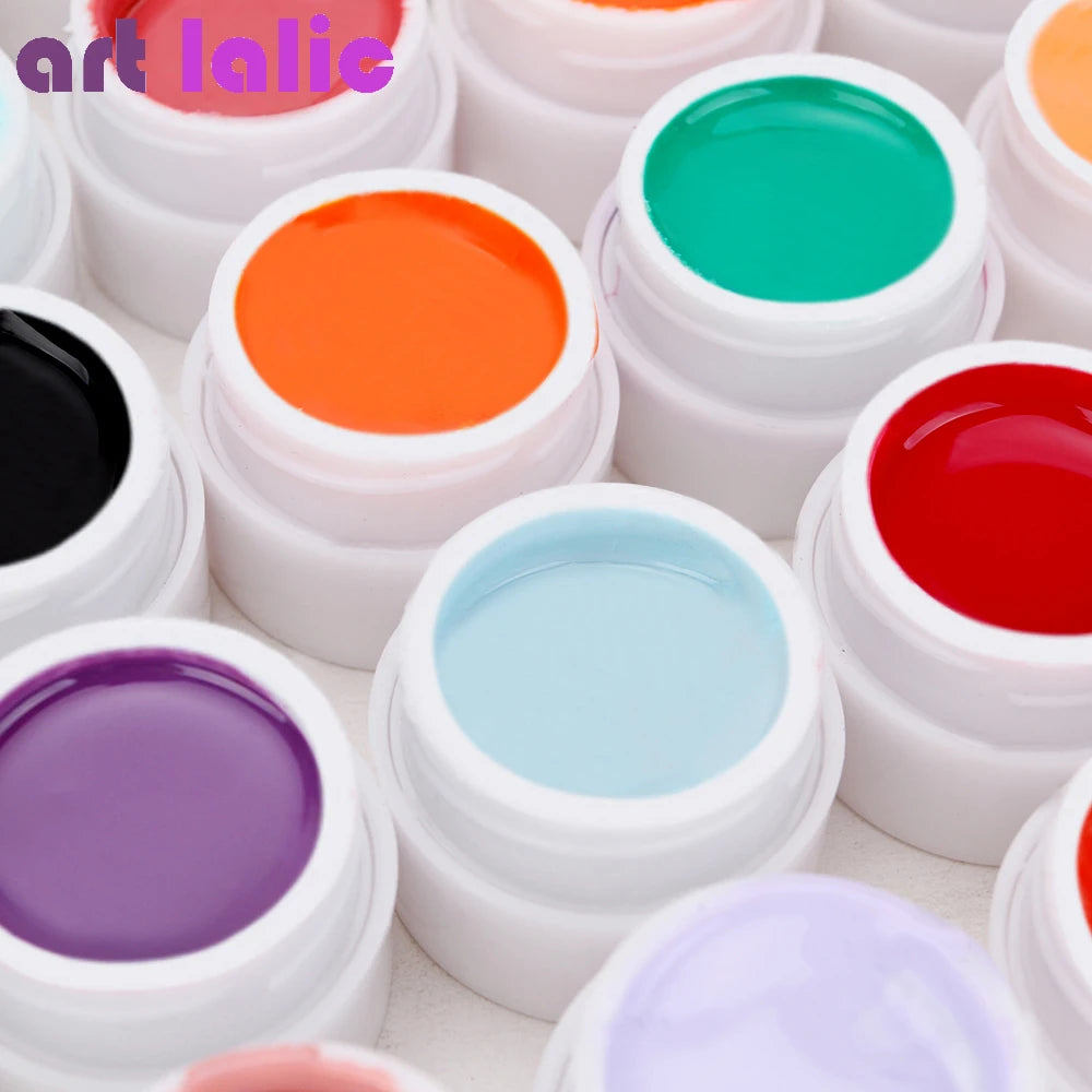 36 Colors UV Gel Set Pure Color Decor For Nail Art Tips Extension Manicure DIY Tools Decorations