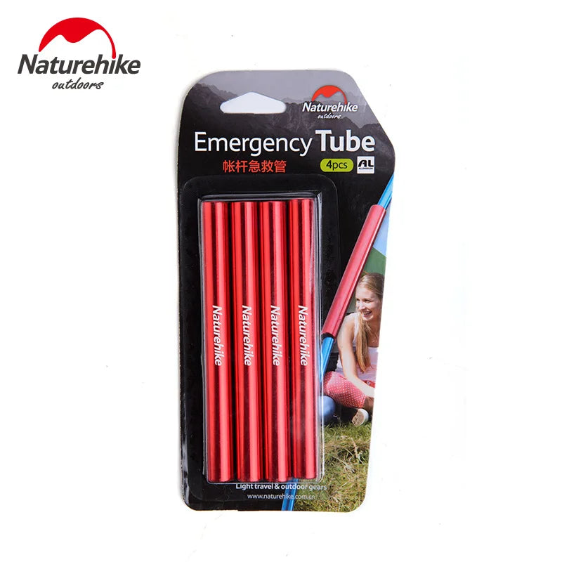 4pcs Naturehike Store tent Emergency Tube tent pole repair tube single rod mending pipe lengthen 13cm tent accessories