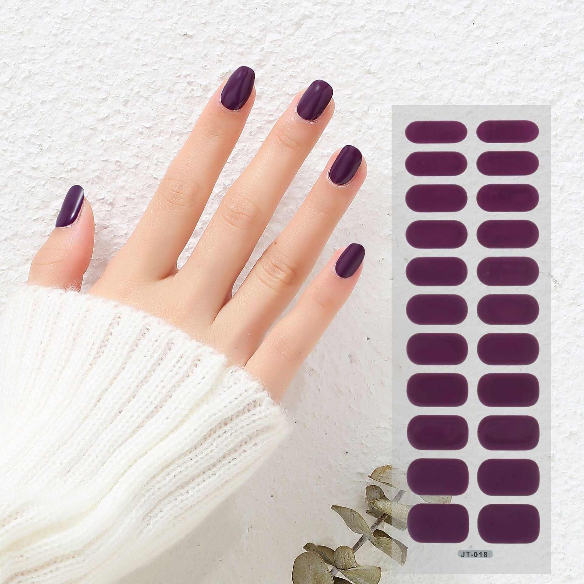 Thermal Semi-curing Nail Beauty Full Stickers Phototherapy Gel