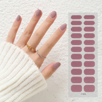 Thermal Semi-curing Nail Beauty Full Stickers Phototherapy Gel