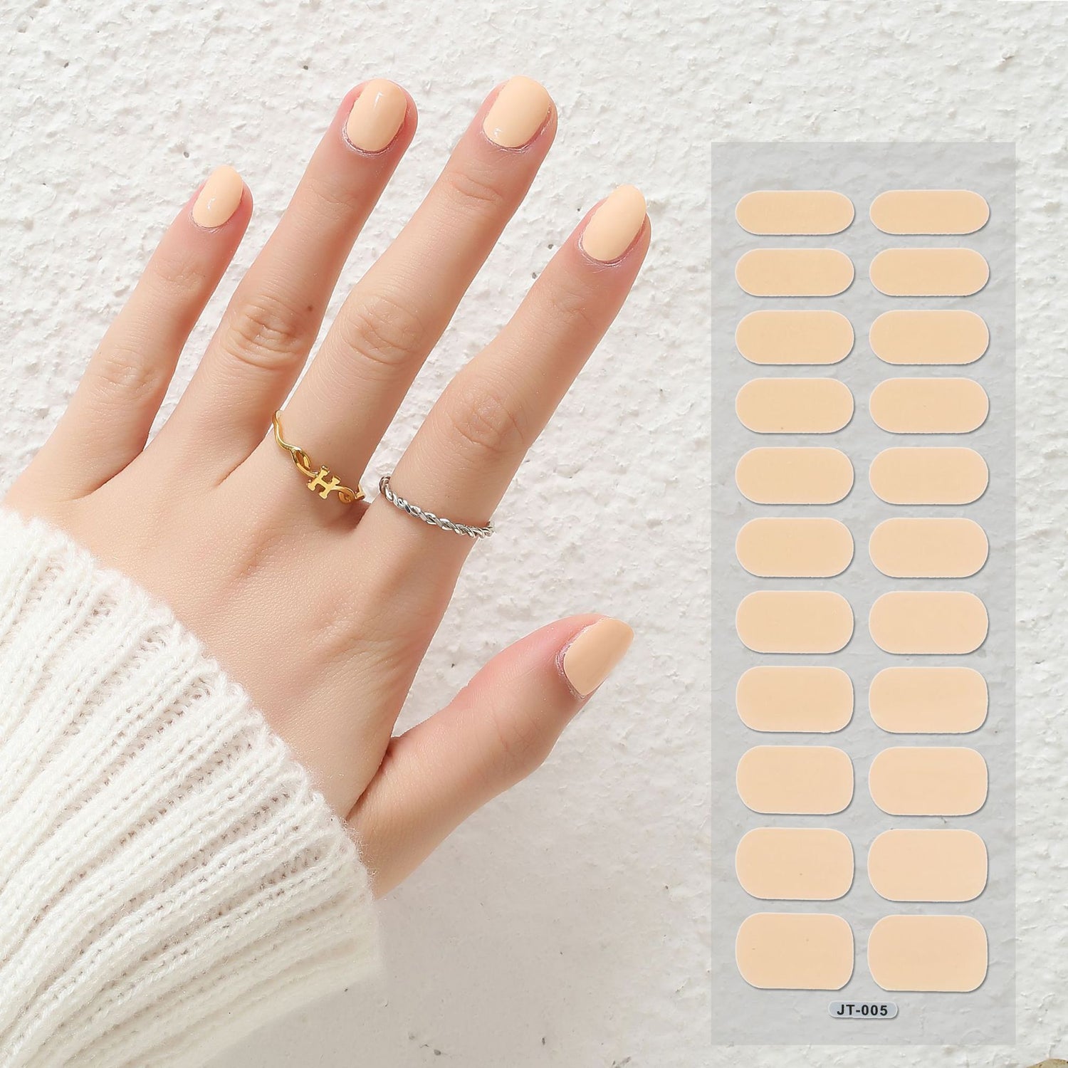 Thermal Semi-curing Nail Beauty Full Stickers Phototherapy Gel