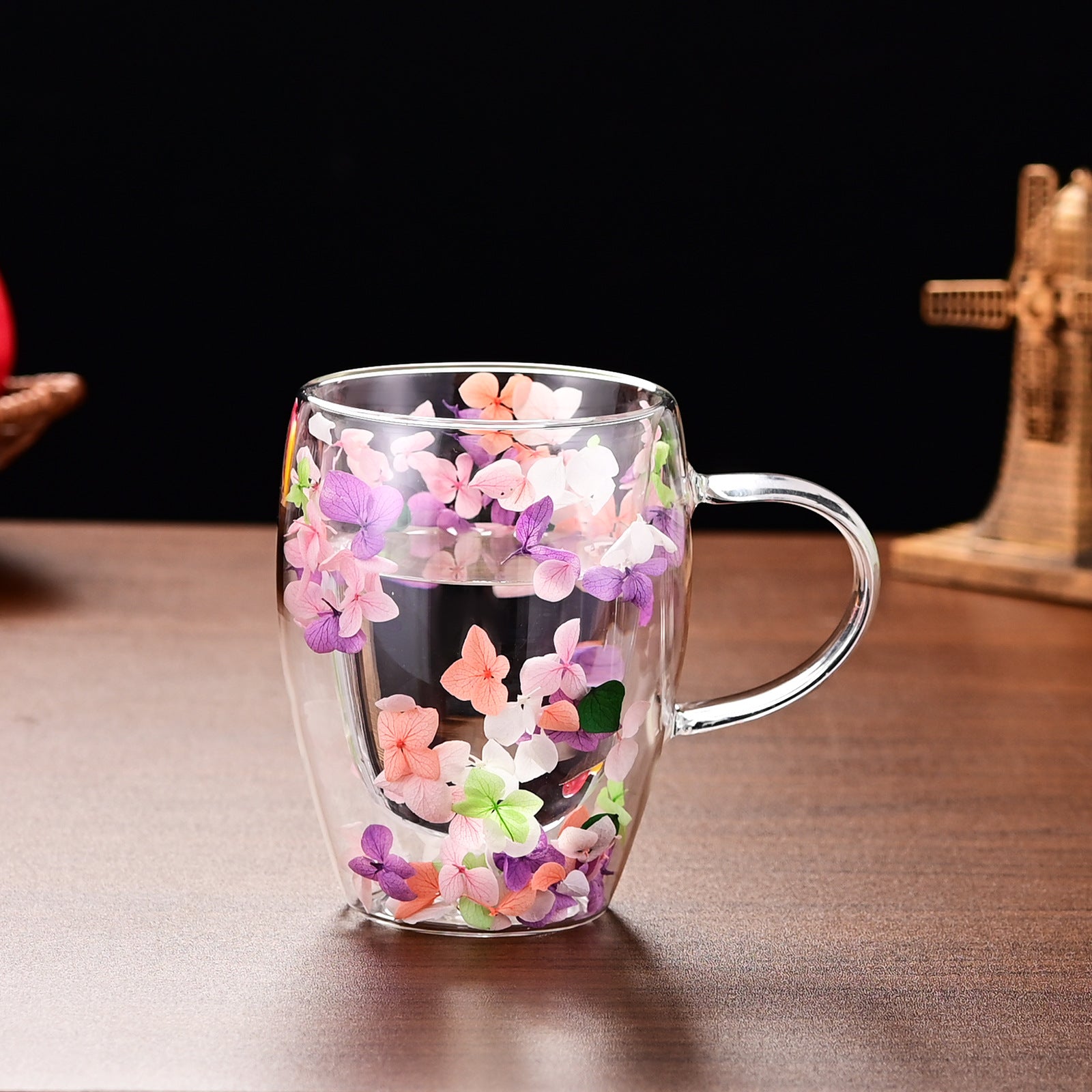 Dried Flower Double-layer Quicksand Cup Creative Home