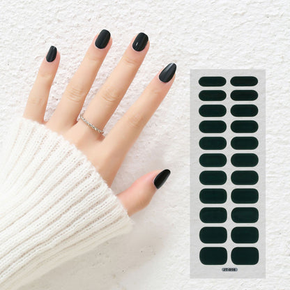 Thermal Semi-curing Nail Beauty Full Stickers Phototherapy Gel