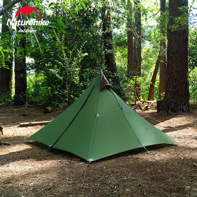 Naturehike Spire 1 Tent Oudoor Ultralight Camping Tent 1 Person Hiking Tent Shelter 20D Silicone Nylon Rodless Backpacking Tent