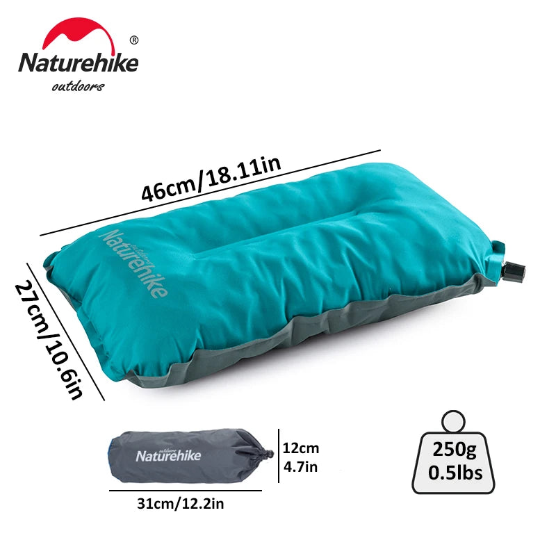 Naturehike Self Inflating Pillow Ultralight Sponge Pillow Compact Automatic Inflatable Pillow Outdoor Travel Camping Pillow