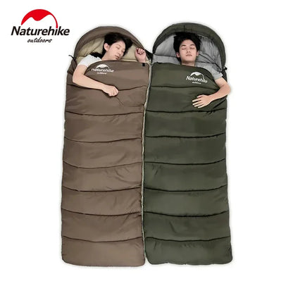 Naturehike Sleeping Bag Polyester Cotton Ultralight Winter Envelope Sleeping Bags for Adult Outdoor Camping Tourist Waterproof