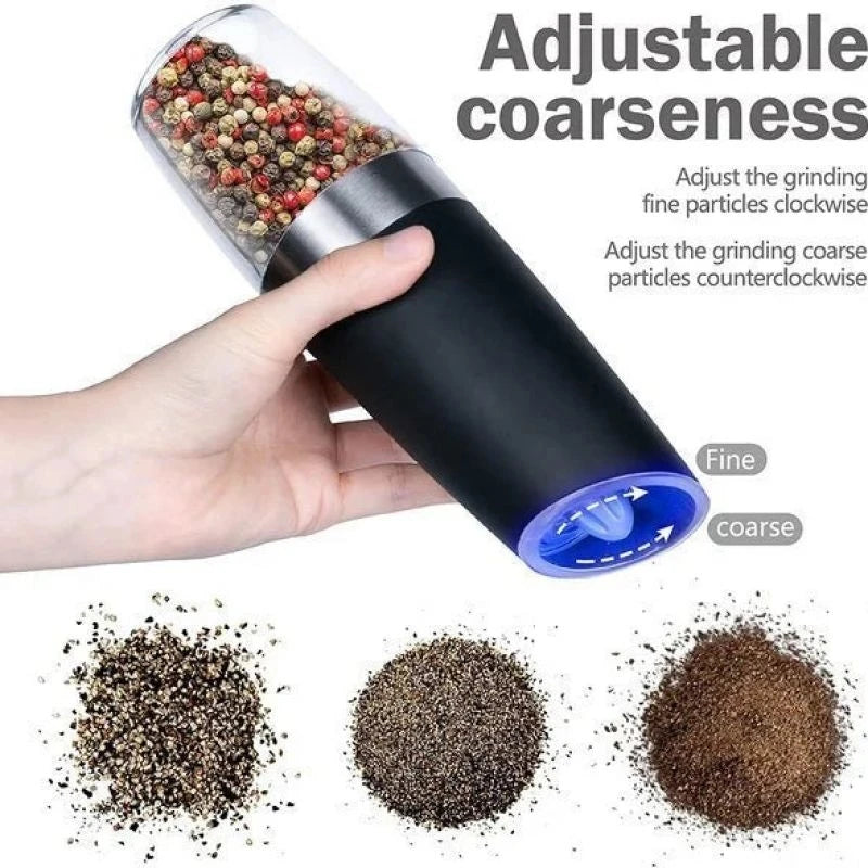 Automatic Electric Gravity Induction Salt and Pepper Grinder Mill Set Kitchen Herb Coffee Grinder Machine Kitchen Tools