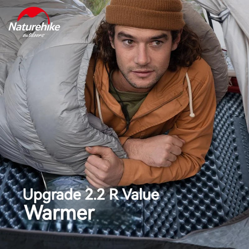 Naturehike R2.2 Camping Folding Egg Trough Mat IXPE Aluminum Film Waterproof Outdoor Tent Moisture-proof Sleeping Pad Widened