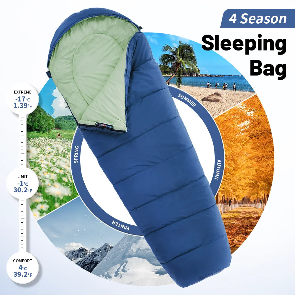 Naturehike Camping Sleeping Bag MJ300 MJ600 Ultralight Waterproof 4 Season Backpacking Sleeping Bags Outdoor Traveling Hiking