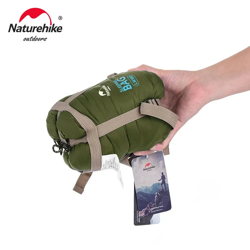 Naturehike Sleeping Bag LW180 Ultralight Cotton Sleeping Bag Waterproof Hiking Sleeping Bag Summer Outdoor Camping Sleeping Bag
