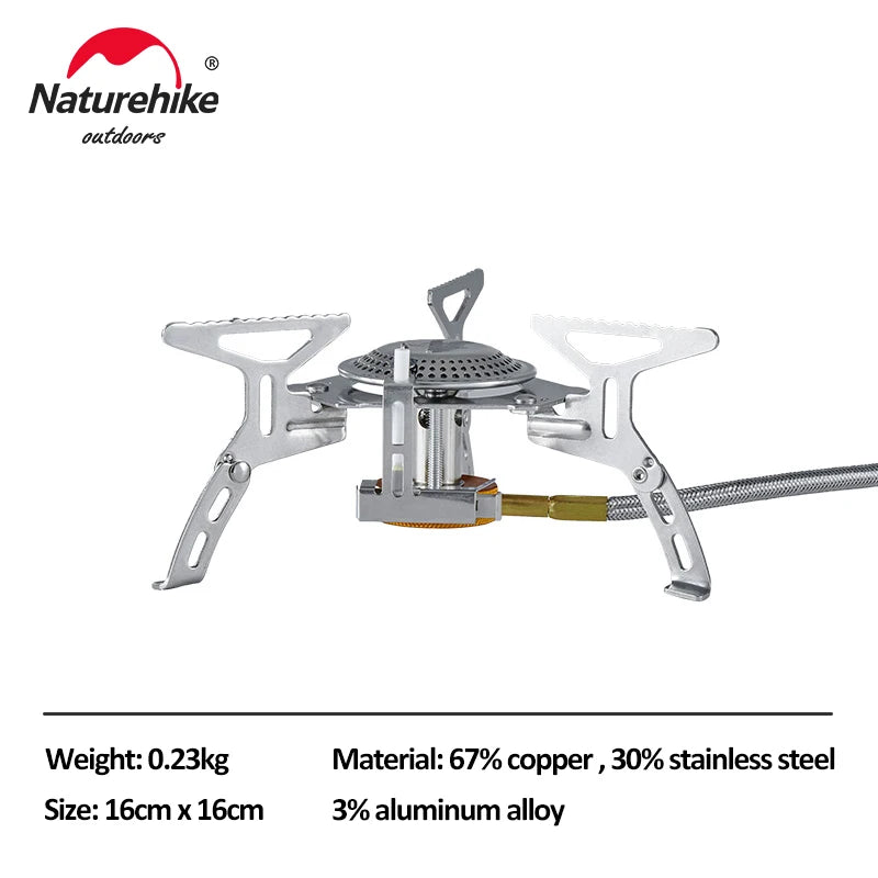 Naturehike Camping Stove Foldable Outdoor Gas Stove Electronic Ignition Stoves Compact  Tourist Gas Burner Picnic Stove